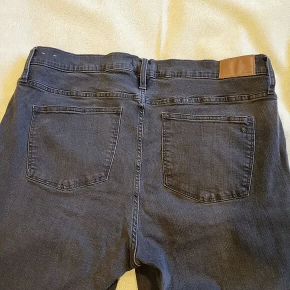 Madewell 9" High-Rise Skinny, faded black sz 34 - Picture 6 of 14